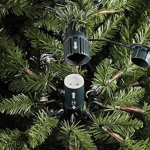 Evergreen Classics 6.5 Ft Pre-Lit Colorado Spruce Quick Set Artificial Christmas Tree, Clear Lights 5 Evergreen Classics 6.5 Ft Pre-Lit Colorado Spruce Quick Set Artificial Christmas Tree, Clear Lights - Image 3