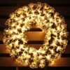 Pre-lit White Color LED Fiber Optic Christmas Wreath (24in, Warm White) -National Tree Company Sale Shop 61jgJDlt1vL