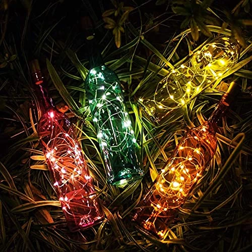 30 Pack Wine Bottle Lights With Cork - Cork Bottle Lights 90 Additional Batteries 6.6 Feet Silver Wire 20 LEDs,Fairy Mini String Lights For Christmas,DIY,Party,Decor,Wedding (Warm White) 7 30 Pack Wine Bottle Lights With Cork - Cork Bottle Lights 90 Additional Batteries 6.6 Feet Silver Wire 20 LEDs,Fairy Mini String Lights For Christmas,DIY,Party,Decor,Wedding (Warm White) - Image 5