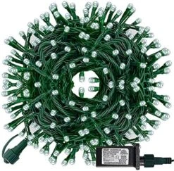 FUNPENY 300 LED Christmas String Lights, 100 FT Plug In Connectable Waterproof Fairy String Lights Green Wire With 8 Modes For Indoor Outdoor Xmas Tree Home Garden Decorations (Multi Colored) -National Tree Company Sale Shop 61mpRrtgI L. AC