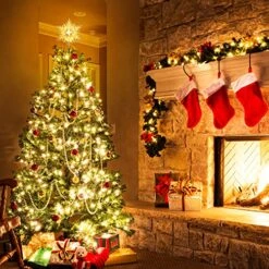 Brizled Lighted Tree Topper, 9.25’’ Gold Glitters Plated Snowflake Christmas Tree Topper With 20 Count Warm White Lights, UL Listed Plugin Xmas Treetop For Christmas Tree Top Home Holiday Decorations 18 Brizled Lighted Tree Topper, 9.25’’ Gold Glitters Plated Snowflake Christmas Tree Topper With 20 Count Warm White Lights, UL Listed Plugin Xmas Treetop For Christmas Tree Top Home Holiday Decorations -National Tree Company Sale Shop 61nP27sqVPL