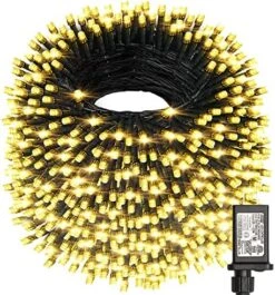 Haili 1000 Led Christmas Lights, Plug In 8 Lighting Modes Waterproof, Outdoor Christmas Lights For Tree Yard Party Indoor Outside Decorations (393FT, Warm White) -National Tree Company Sale Shop 61rVnqj4lAL. AC