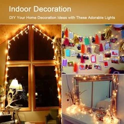 Brizled Clear Christmas Lights, 300 Count 69.6ft Incandescent White Lights String, Connectable 120V UL Certified Indoor/Outdoor White Light On White Wire For Room, Birthday, Wedding, Party, Warm White -National Tree Company Sale Shop 61sQ5zTF0PL