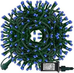 FUNPENY 300 LED Christmas String Lights, 100 FT Plug In Connectable Waterproof Fairy String Lights Green Wire With 8 Modes For Indoor Outdoor Xmas Tree Home Garden Decorations (Multi Colored) -National Tree Company Sale Shop 61vK8cryrbL. AC