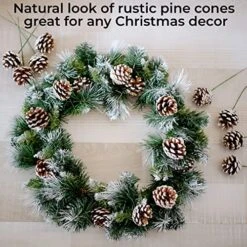 20 Pieces Christmas Pine Cones Decorations Picks - Snow Pine Cone For Xmas Tree Garland Wreath Ornaments Pinecones Decorating Winter Holidays Home -National Tree Company Sale Shop 61wfbTdnE3L