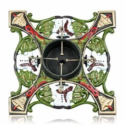 GENERIC Christmas Tree Stand Cast Iron - 24 Lb With 20x20 Inch Size For Up To 14' Tree - Snow Man Deco (CMCTS-0018)