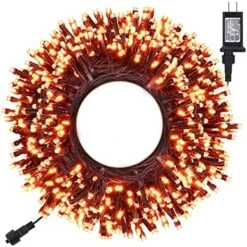 Toodour Halloween Orange Lights, 131ft 350 LED Plug In Halloween String Lights With 8 Modes And Timer, Connectable Outdoor Halloween Lights For Home, Party, Halloween Decor -National Tree Company Sale Shop 61zFG STpL. AC
