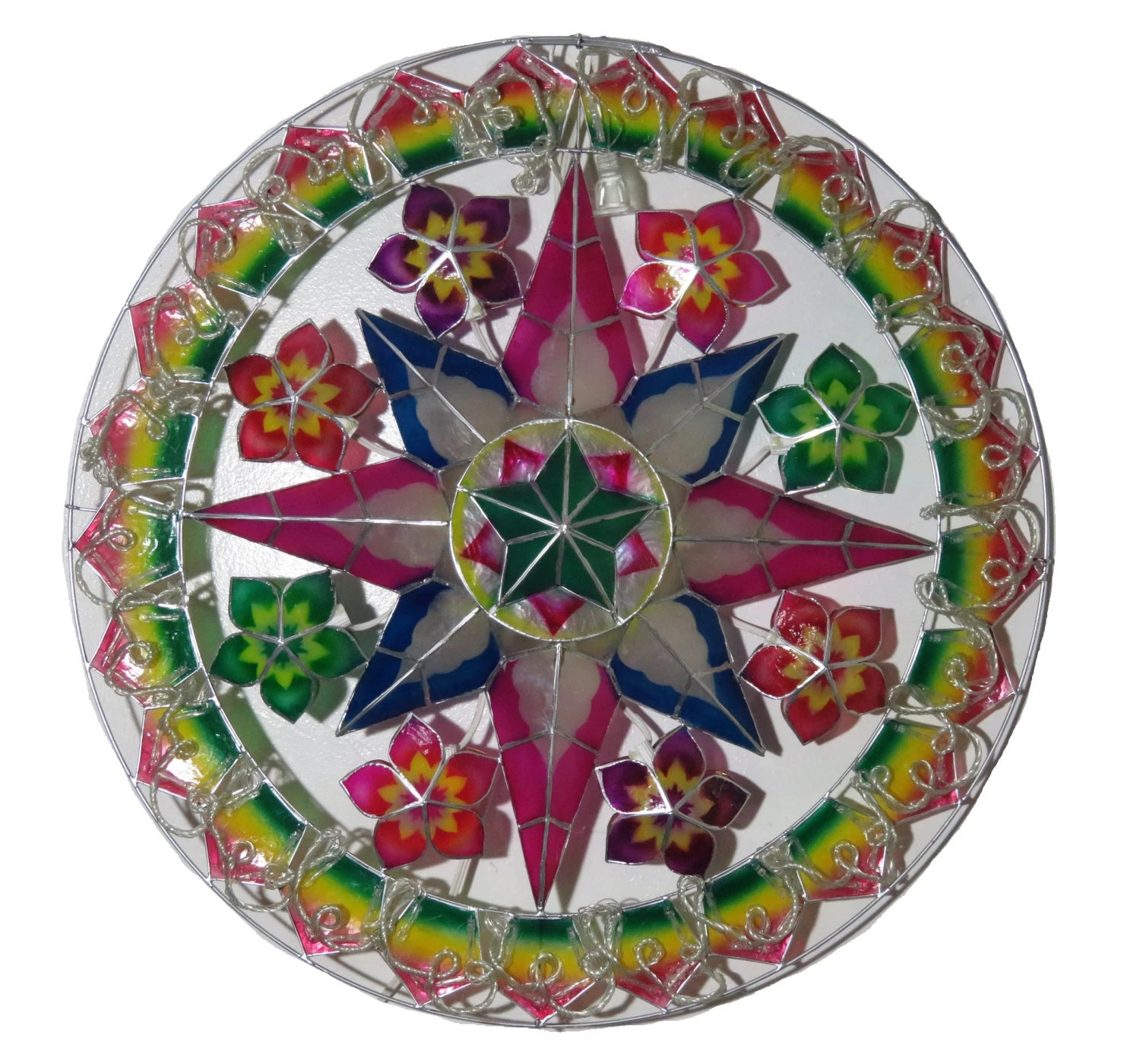 Gift Ko Tala 24.5 Inch Multi-Colored Capiz Parol Handmade Christmas Lantern Philippines 2021 7 Gift Ko Tala 24.5 Inch Multi-Colored Capiz Parol Handmade Christmas Lantern Philippines 2021 - Image 5